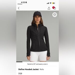 Lululemon Hooded Define Jacket